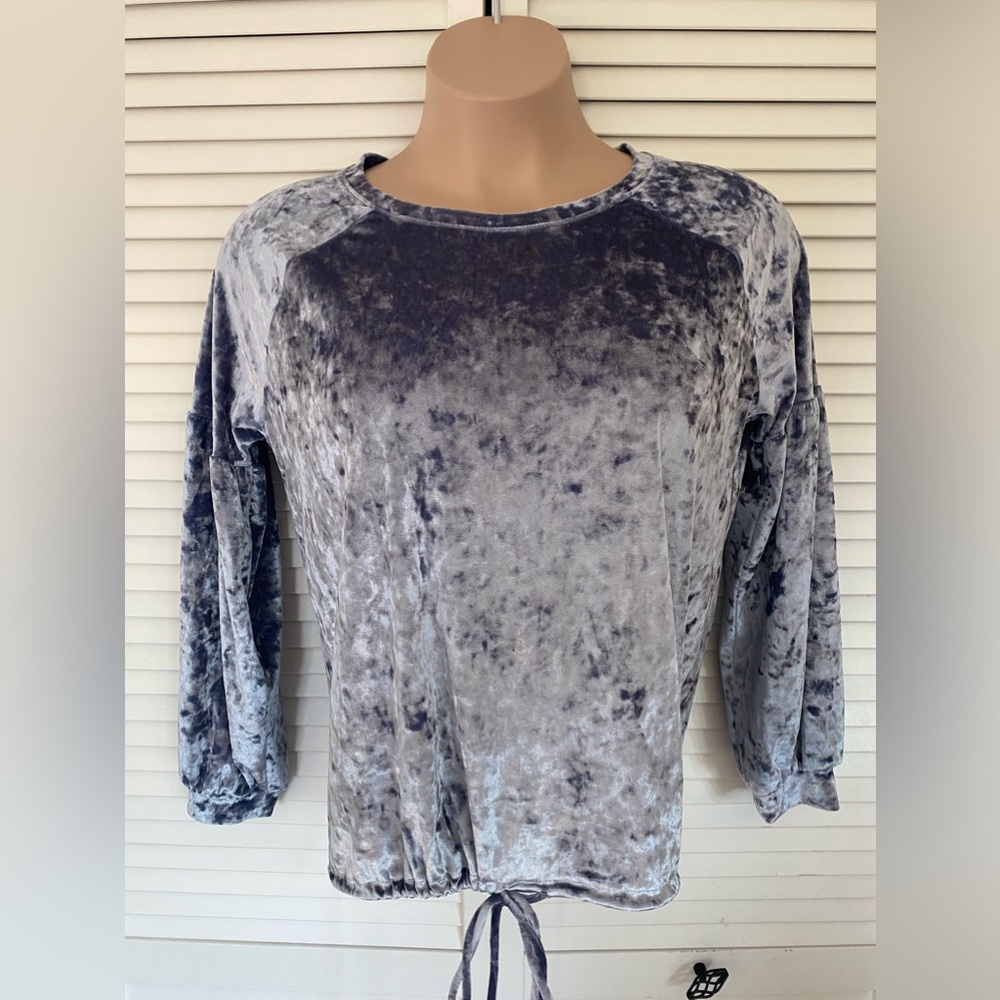 Project RUNWAY Blue Velvet Top